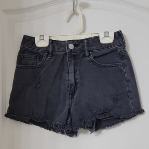 PacSun Size 24 Washed Black High Rise Festival Cutoff, Gently Used Condition